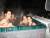 in the hot tub